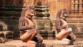 Angkor Wat Beautiful Statues at Angkor Complex, Siem Reap